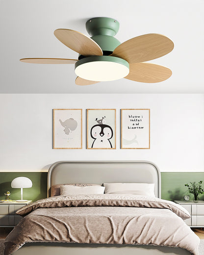 WOMO 36 Inch Children Low Profile Ceiling Fan Lamp-WM5225