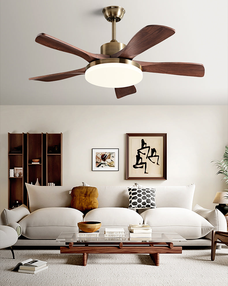WOMO Mid Century Modern Ceiling Fan Lamp - WM5228a