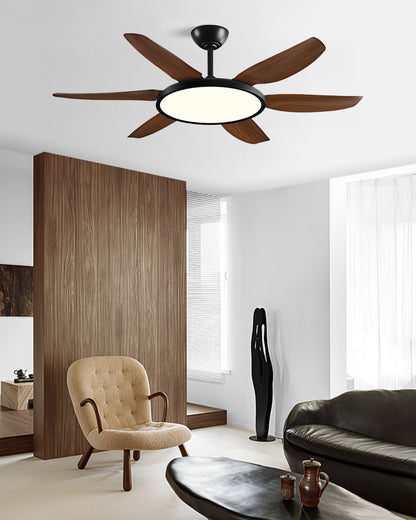WOMO Modern 6 Blade Ceiling Fan Lamp - WM5238