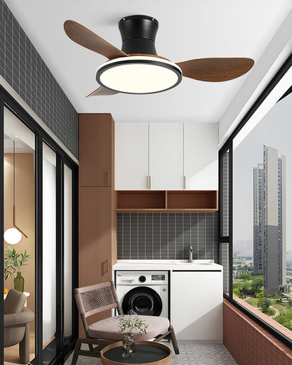 WOMO Modern Low Profile Ceiling Fan Lamp - WM5239