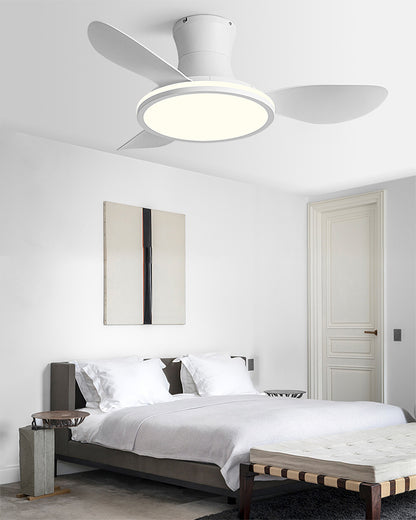 WOMO Modern Low Profile Ceiling Fan Lamp - WM5239
