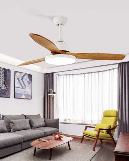 WOMO 3 Wood Blade Ceiling Fan Lamp - WM5242