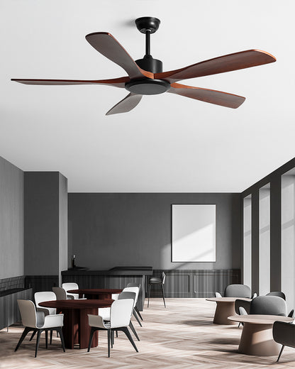 WOMO Modern 5 Wood Blade Ceiling Fan - WM5244