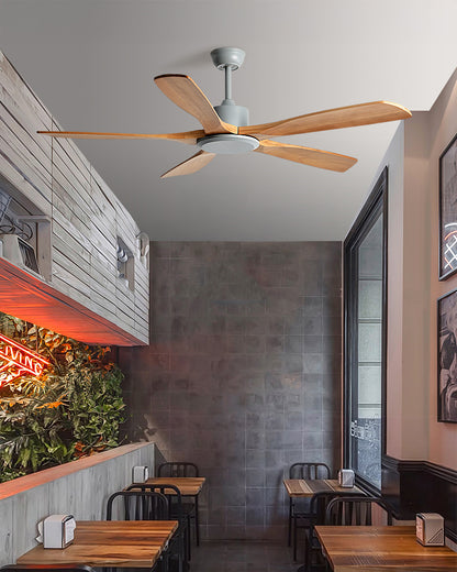 WOMO Modern 5 Wood Blade Ceiling Fan - WM5244