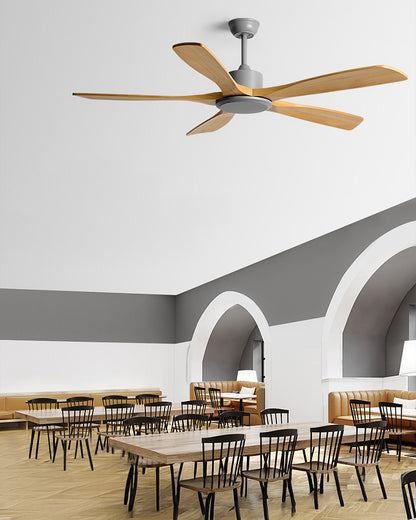 WOMO Modern 5 Wood Blade Ceiling Fan - WM5244