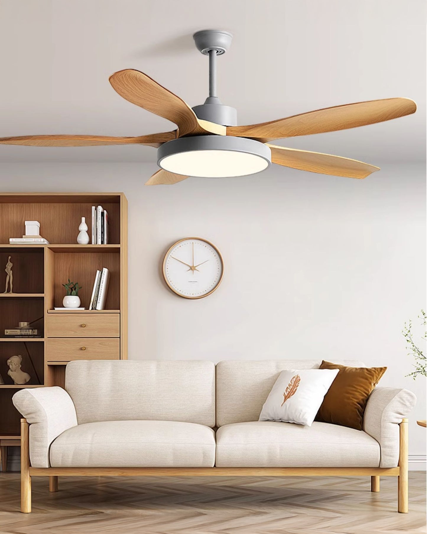 WOMO 5 Blade Ceiling Fan Lamp - WM5245b
