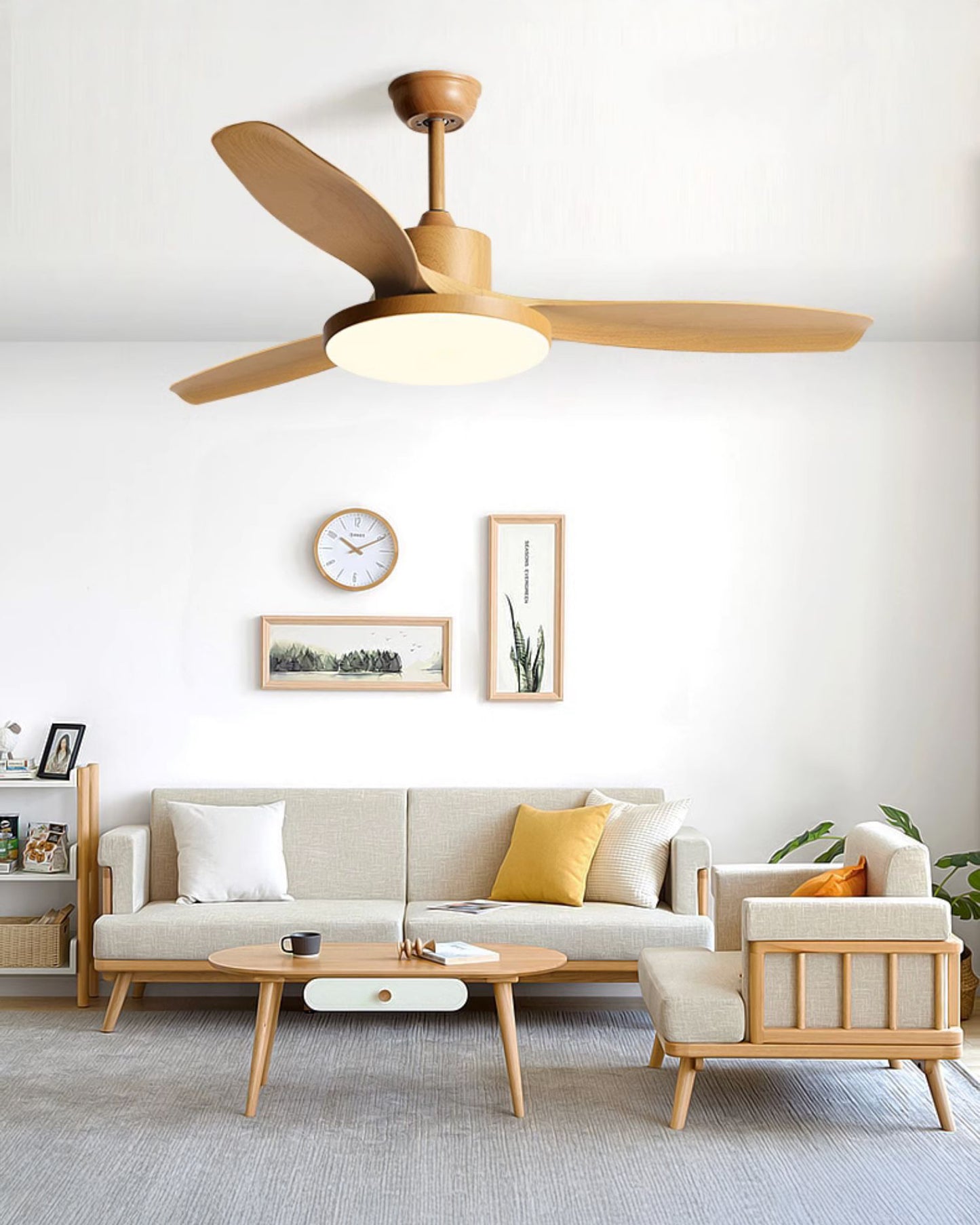 WOMO 5 Blade Ceiling Fan Lamp - WM5245b