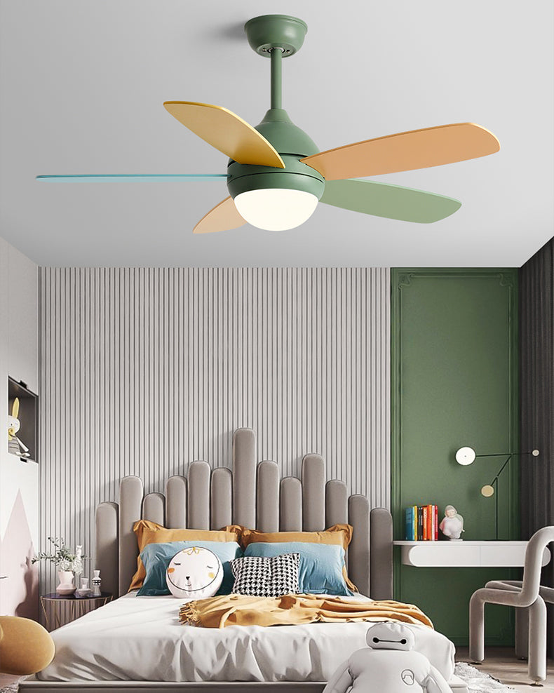 WOMO Modern 5 Blade Ceiling Fan Lamp - WM5247