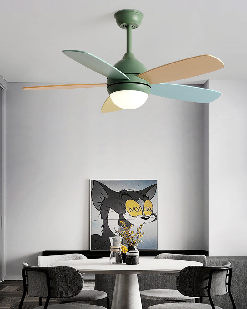 WOMO Modern 5 Blade Ceiling Fan Lamp - WM5247