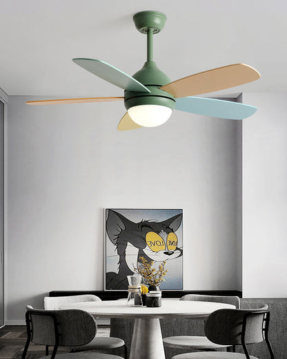 WOMO Modern 5 Blade Ceiling Fan Lamp - WM5247