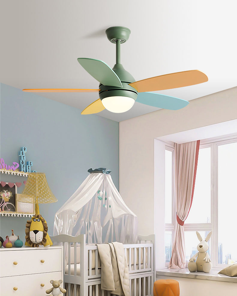 WOMO Modern 5 Blade Ceiling Fan Lamp - WM5247