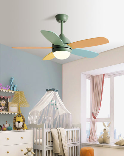 WOMO Modern 5 Blade Ceiling Fan Lamp - WM5247