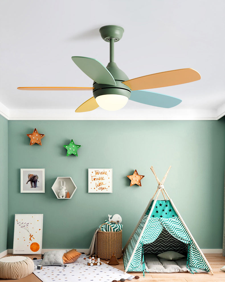 WOMO Modern 5 Blade Ceiling Fan Lamp - WM5247