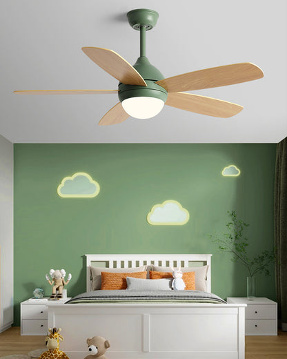 WOMO Modern 5 Blade Ceiling Fan Lamp - WM5247