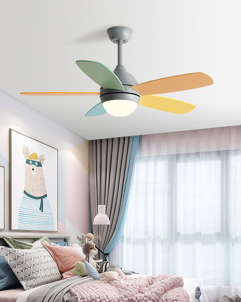 WOMO Modern 5 Blade Ceiling Fan Lamp - WM5247