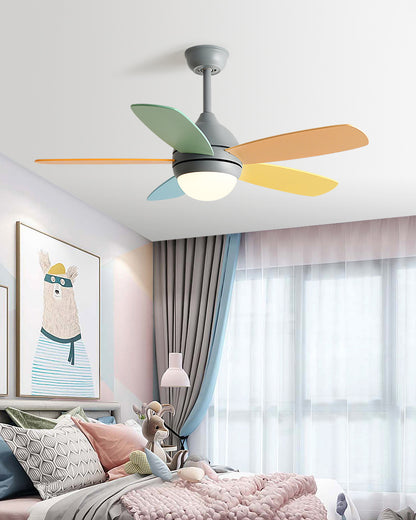 WOMO Modern 5 Blade Ceiling Fan Lamp - WM5247