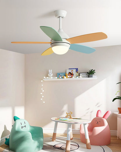 WOMO Modern 5 Blade Ceiling Fan Lamp - WM5247