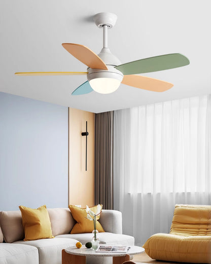 WOMO Modern 5 Blade Ceiling Fan Lamp - WM5247