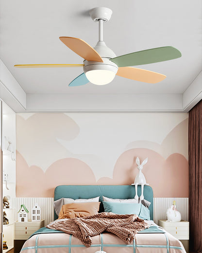 WOMO Modern 5 Blade Ceiling Fan Lamp - WM5247