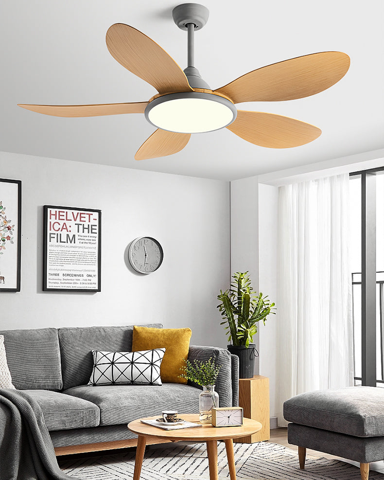 WOMO 5 Blade Modern Ceiling Fan Lamp - WM5252