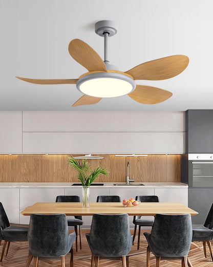 WOMO 5 Blade Modern Ceiling Fan Lamp - WM5252