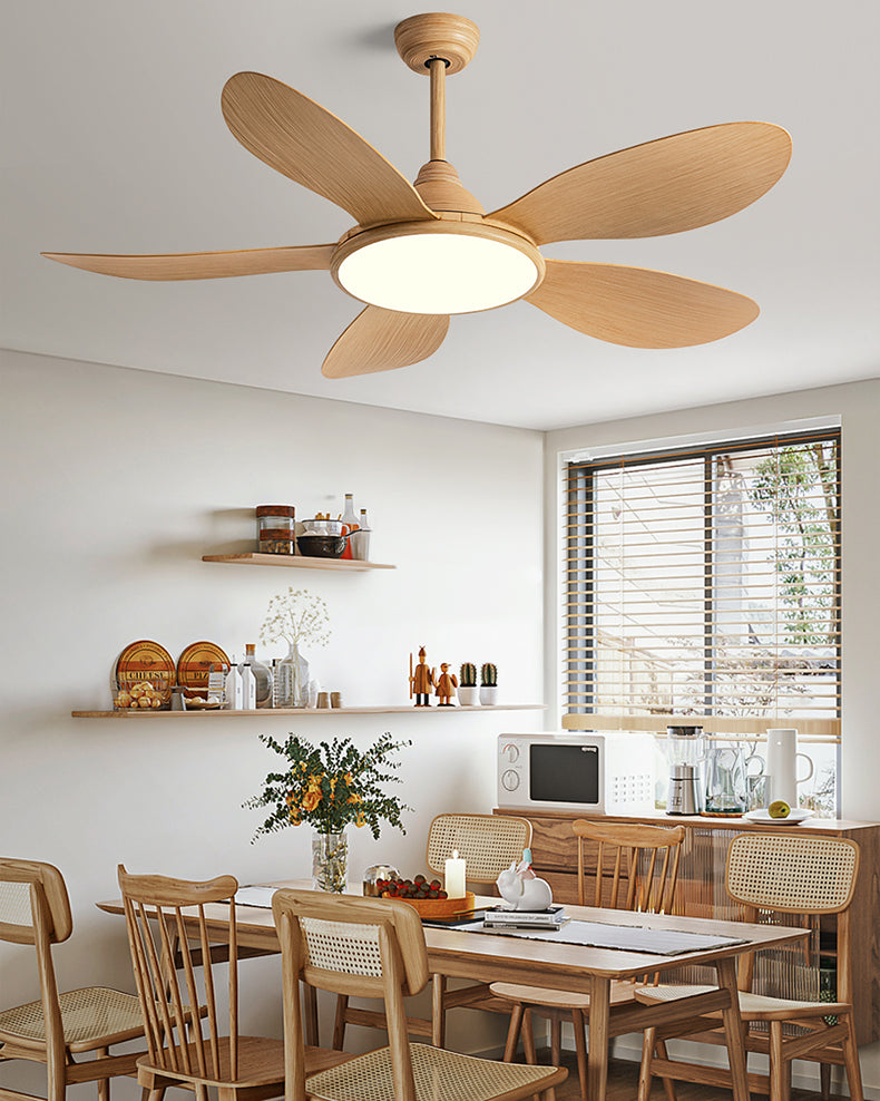 WOMO 5 Blade Modern Ceiling Fan Lamp - WM5252