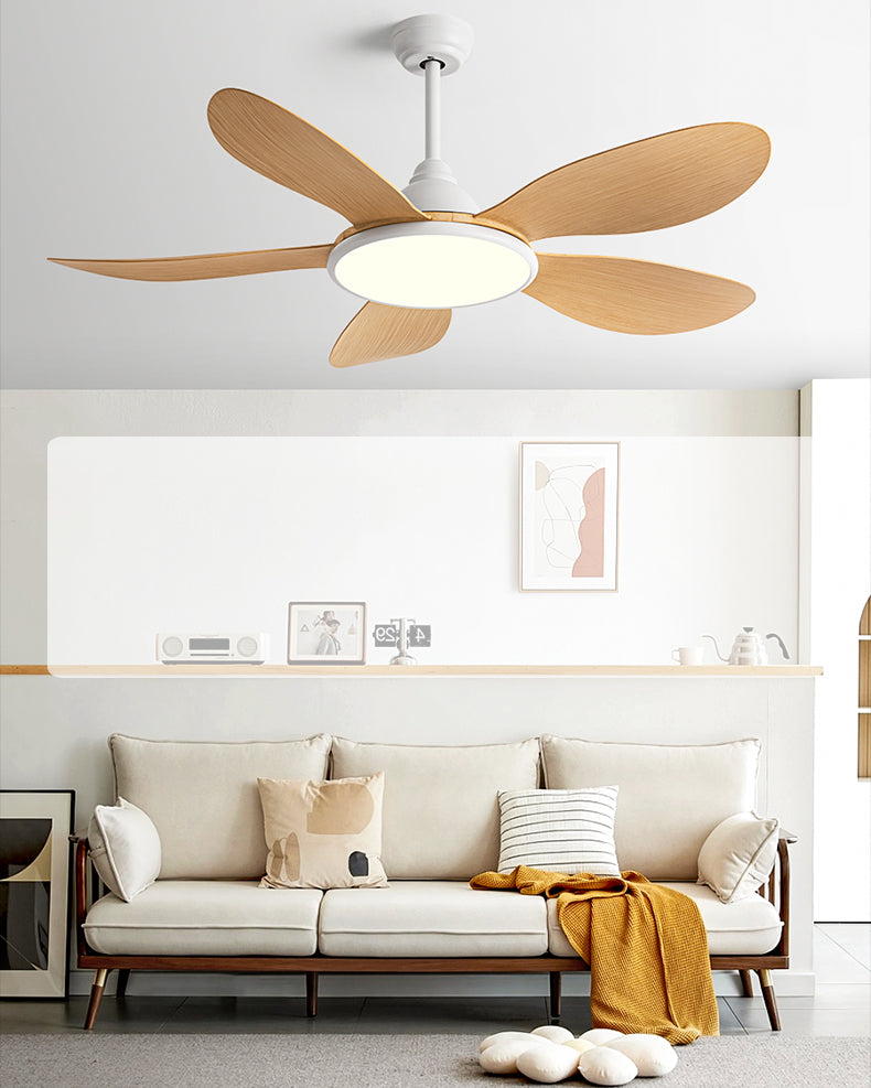 WOMO 5 Blade Modern Ceiling Fan Lamp - WM5252