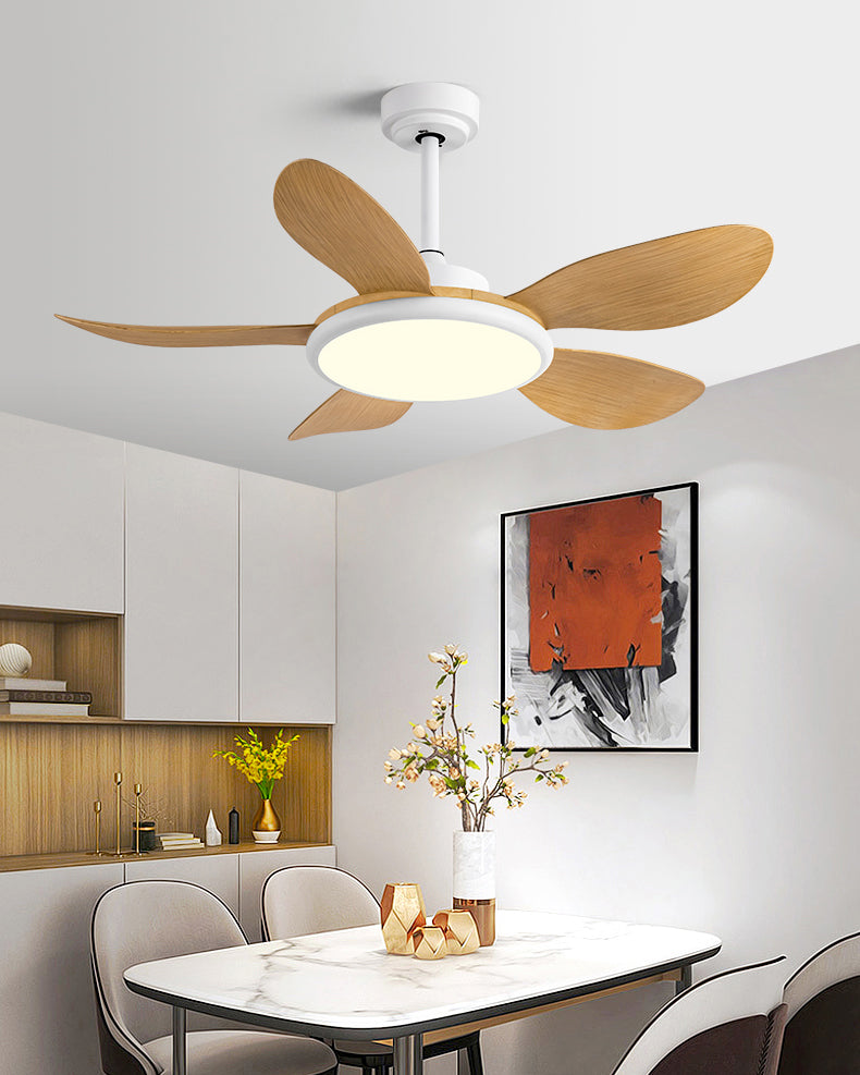 WOMO 5 Blade Modern Ceiling Fan Lamp - WM5252