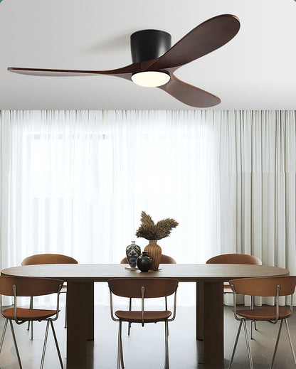 WOMO 3 Blade Low Profile Ceiling Fan Lamp - WM5253