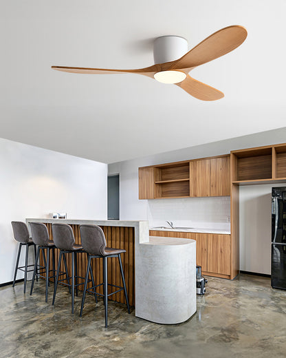 WOMO 3 Blade Low Profile Ceiling Fan Lamp - WM5253