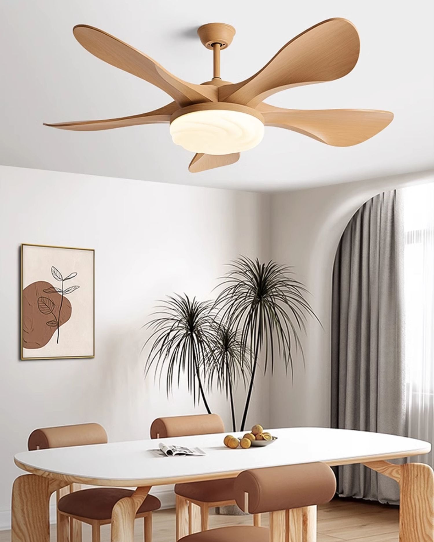 WOMO Moderner Deckenventilator mit hellem Licht - WM5256