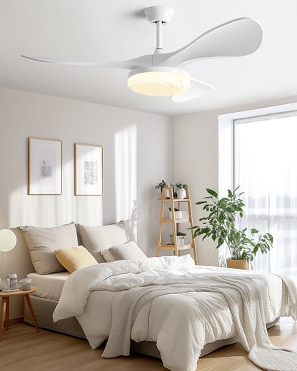 WOMO Modern Ceiling Fan With Bright Light - WM5256