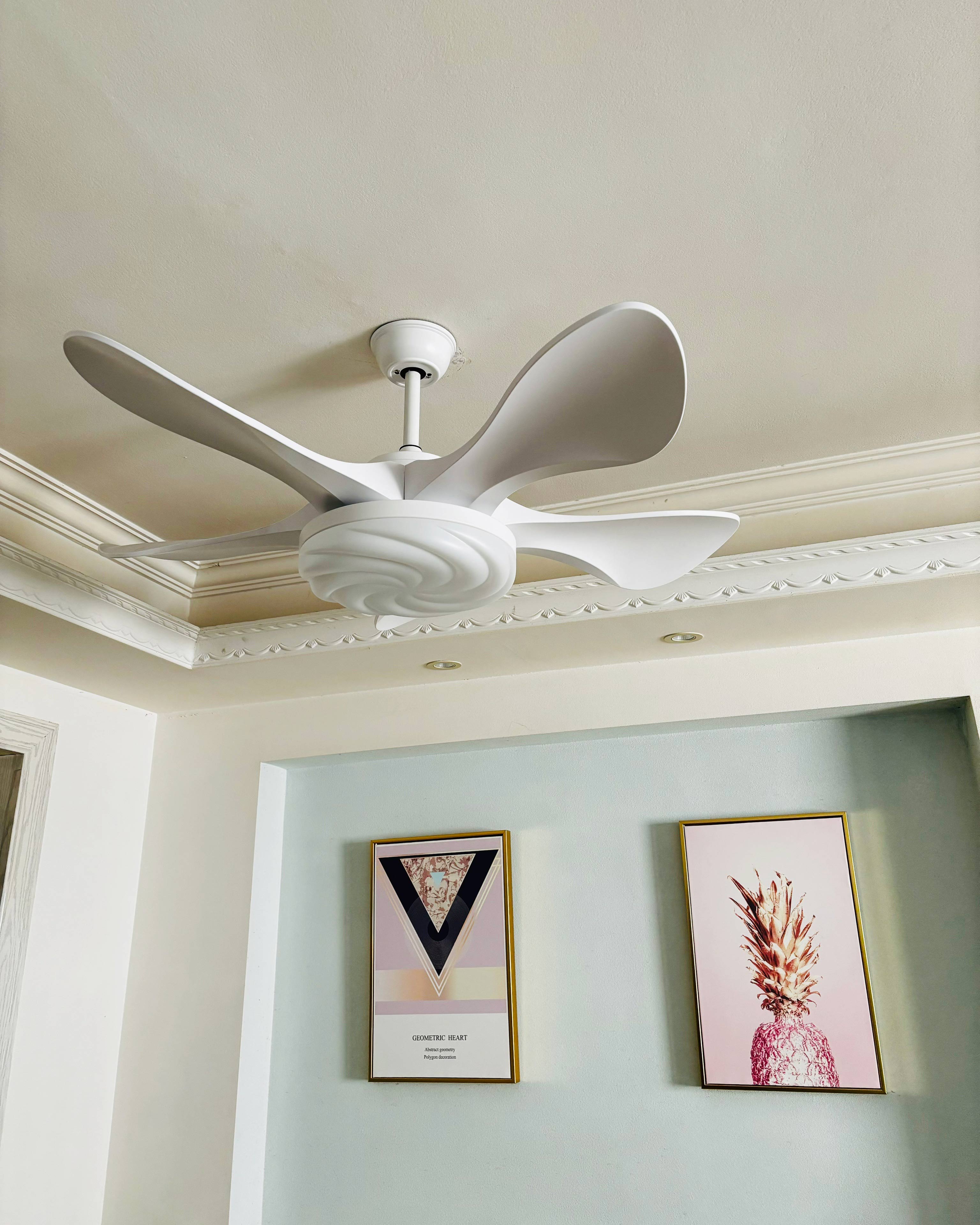 WOMO Moderner Deckenventilator mit hellem Licht - WM5256
