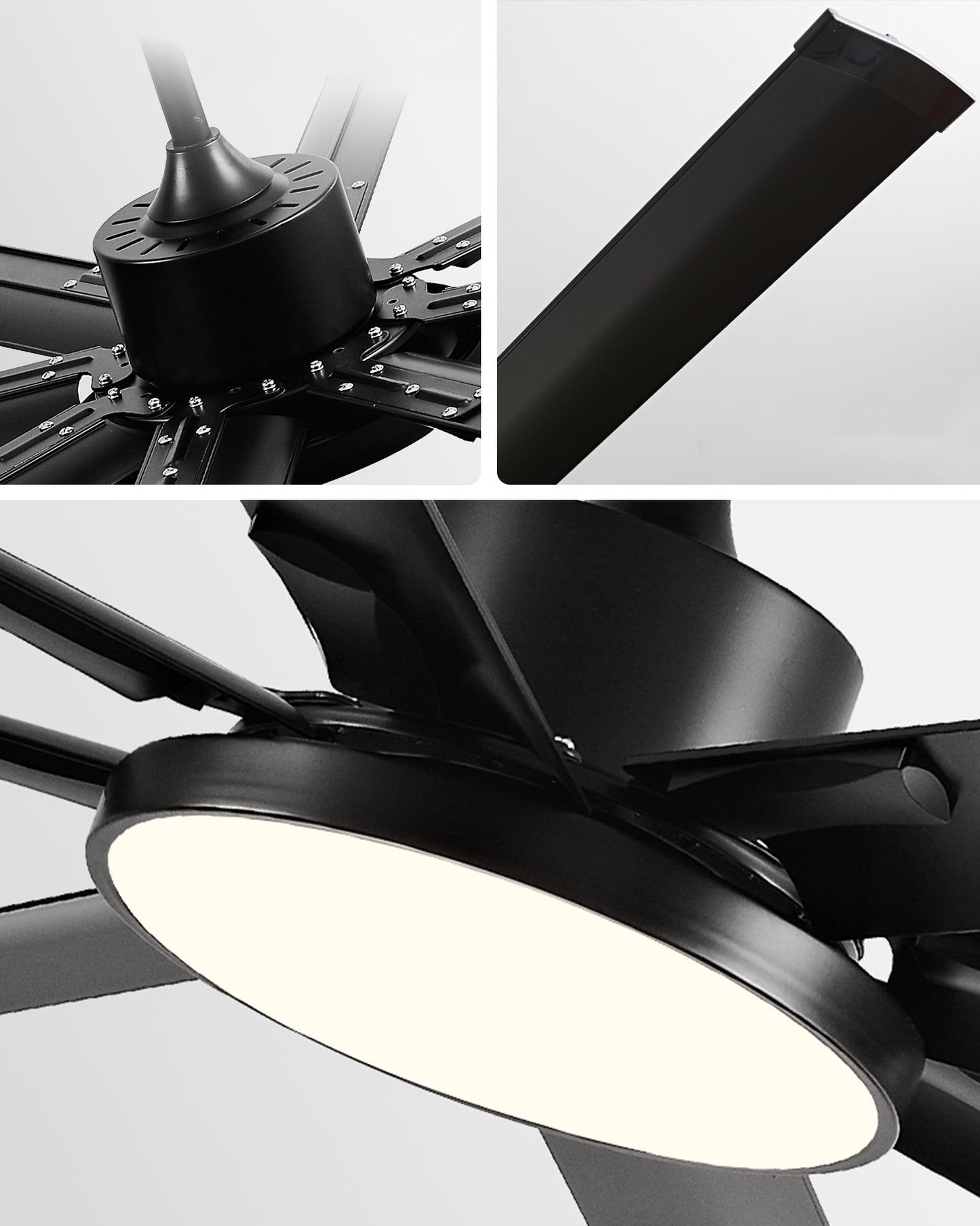 WOMO 8 Blade Big Ceiling Fan Lamp - WM5257