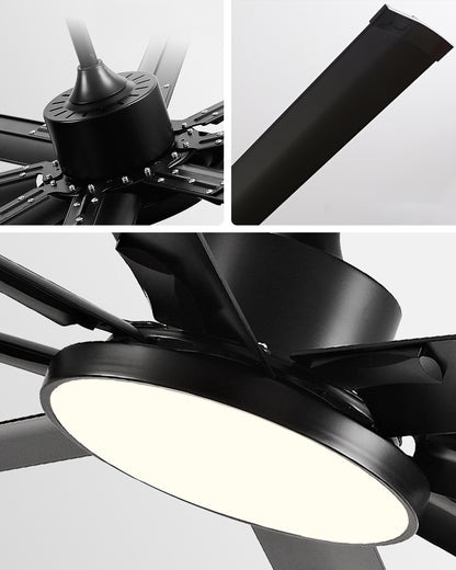WOMO 8 Blade Big Ceiling Fan Lamp - WM5257