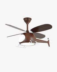 WOMO Airplane Ventilateur de plafond pour enfants avec lumière - WM5264