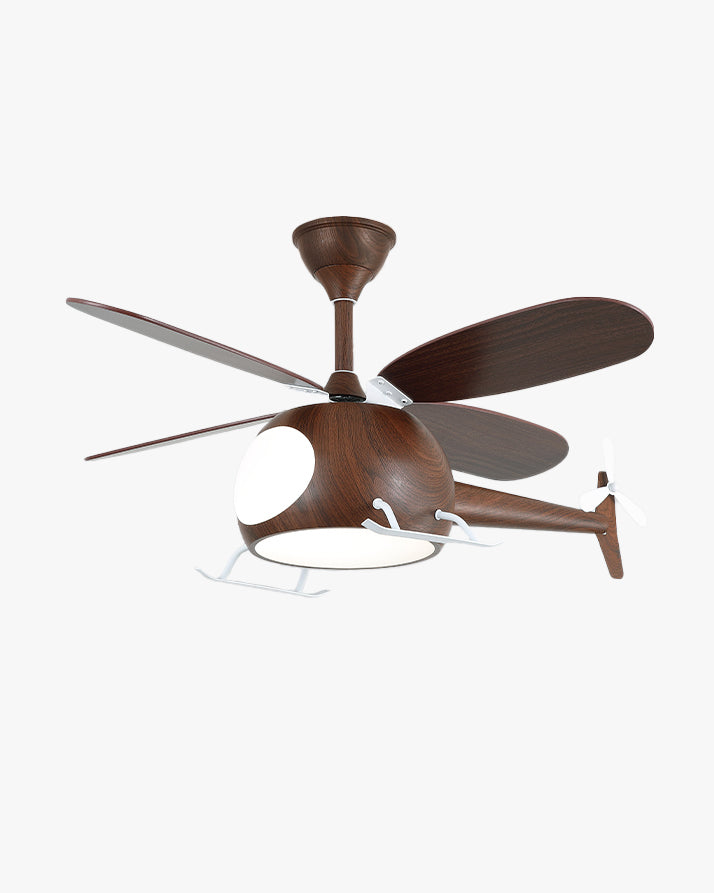 WOMO Airplane Ventilateur de plafond pour enfants avec lumière - WM5264