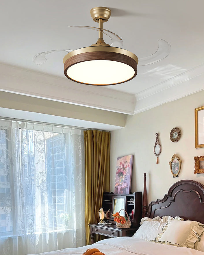 WOMO Retractable Blade Ceiling Fan Lamp - WM5265