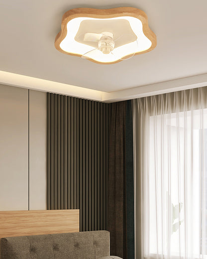 WOMO Low Profile Ceiling Fan With Bright Light- WM5266