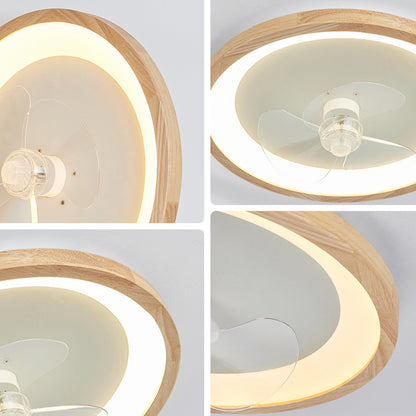 WOMO Low Profile Ceiling Fan With Bright Light- WM5266