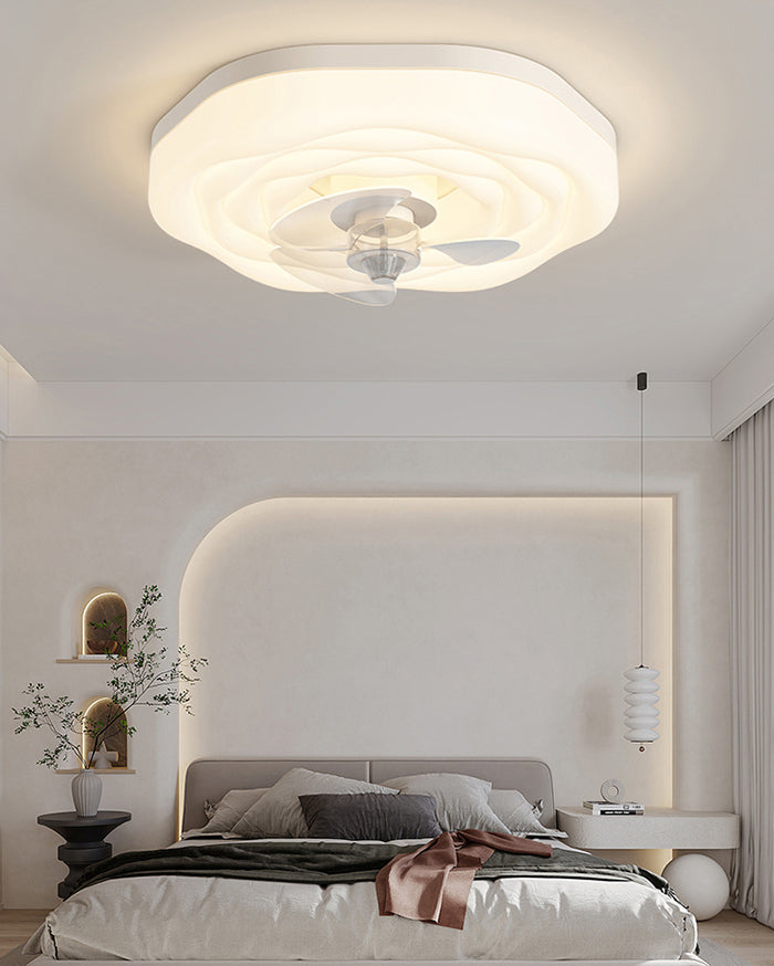 WOMO Flower Low Profile Ceiling Fan Lamp -WM5272