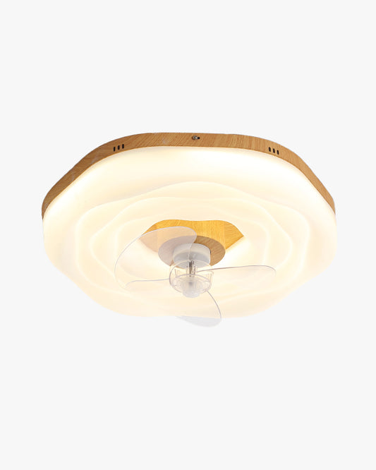 WOMO Flower Low Profile Ceiling Fan Lamp -WM5272