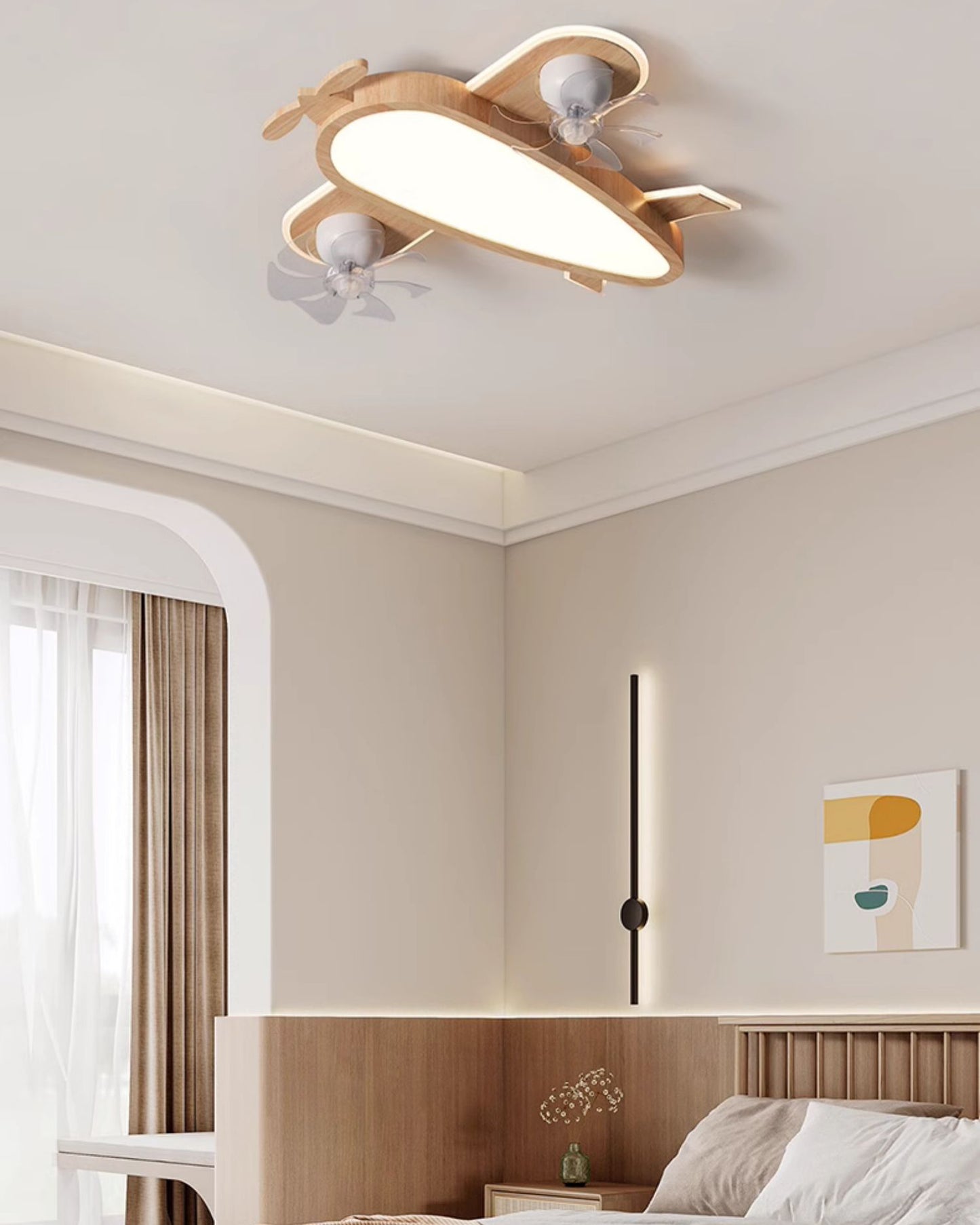 WOMO Propeller Low Profile Ceiling Fan Lamp - WM5274