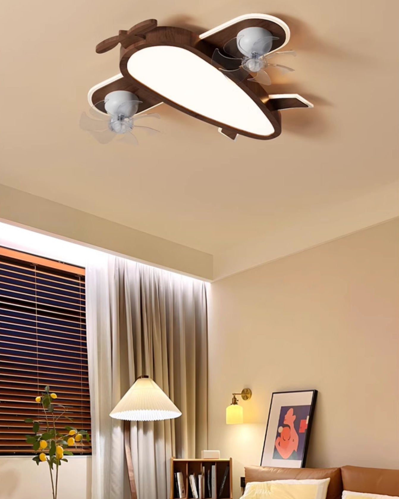 WOMO Propeller Low Profile Ceiling Fan Lamp - WM5274