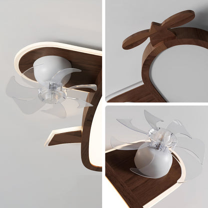 WOMO Propeller Low Profile Ceiling Fan Lamp - WM5274