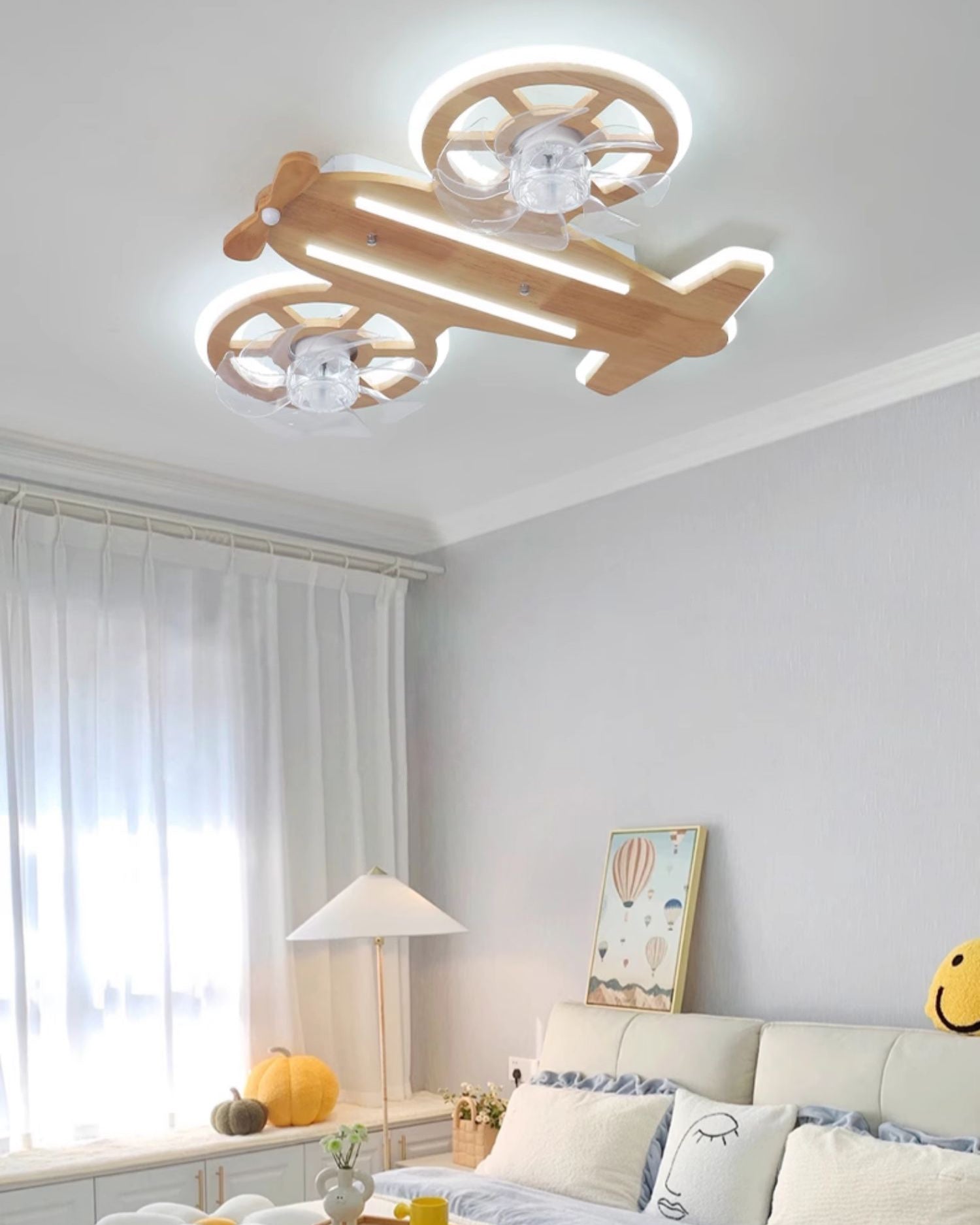 WOMO Propeller Low Profile Deckenventilator Lampe - WM5275