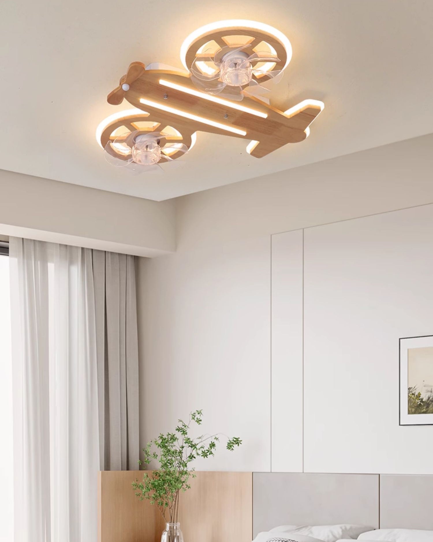 WOMO Propeller Low Profile Deckenventilator Lampe - WM5275