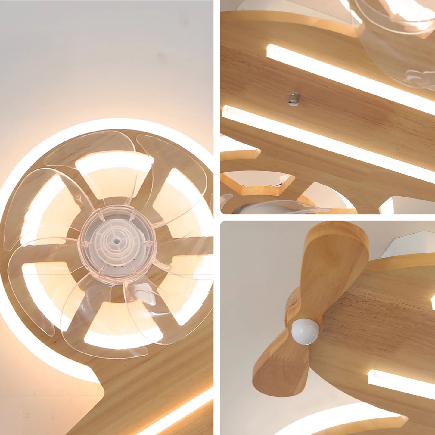 WOMO Propeller Low Profile Ceiling Fan Lamp - WM5275