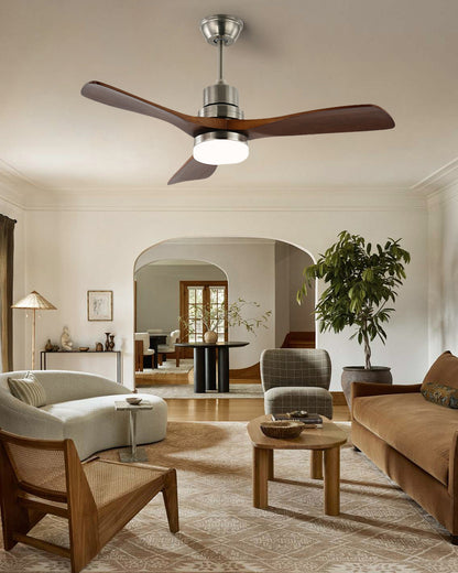 WOMO Mid Century Modern Ceiling Fan Lamp - WM5276