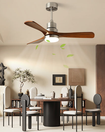 WOMO Mid Century Modern Ceiling Fan Lamp - WM5277